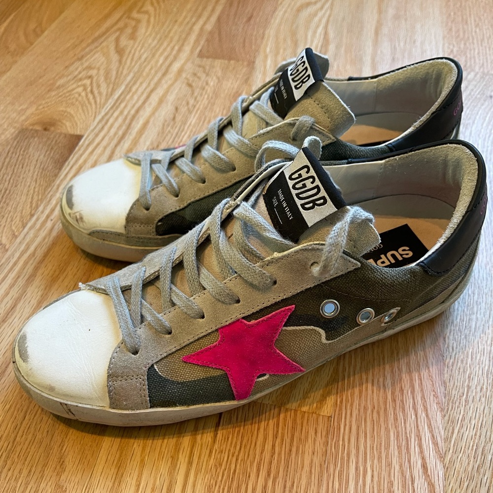 Camo golden goose sneakers